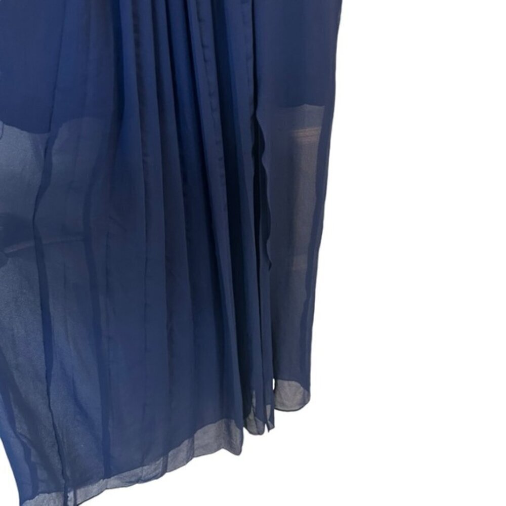 Kirna Zabete | Navy & Black Detail Maxi Dress Size 2 - Picture 4 of 11